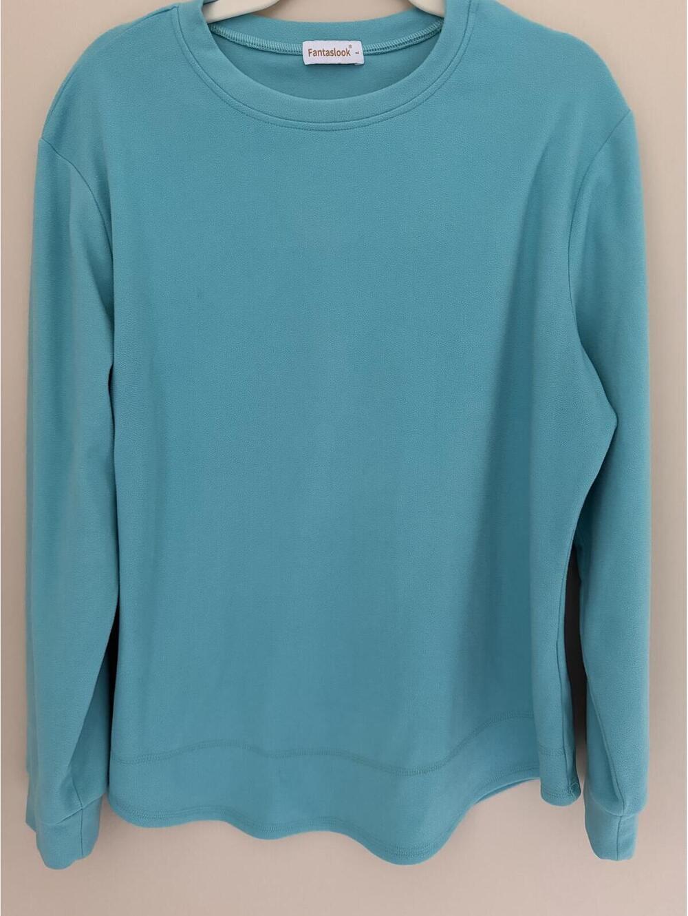 L super soft teal sweatshirt